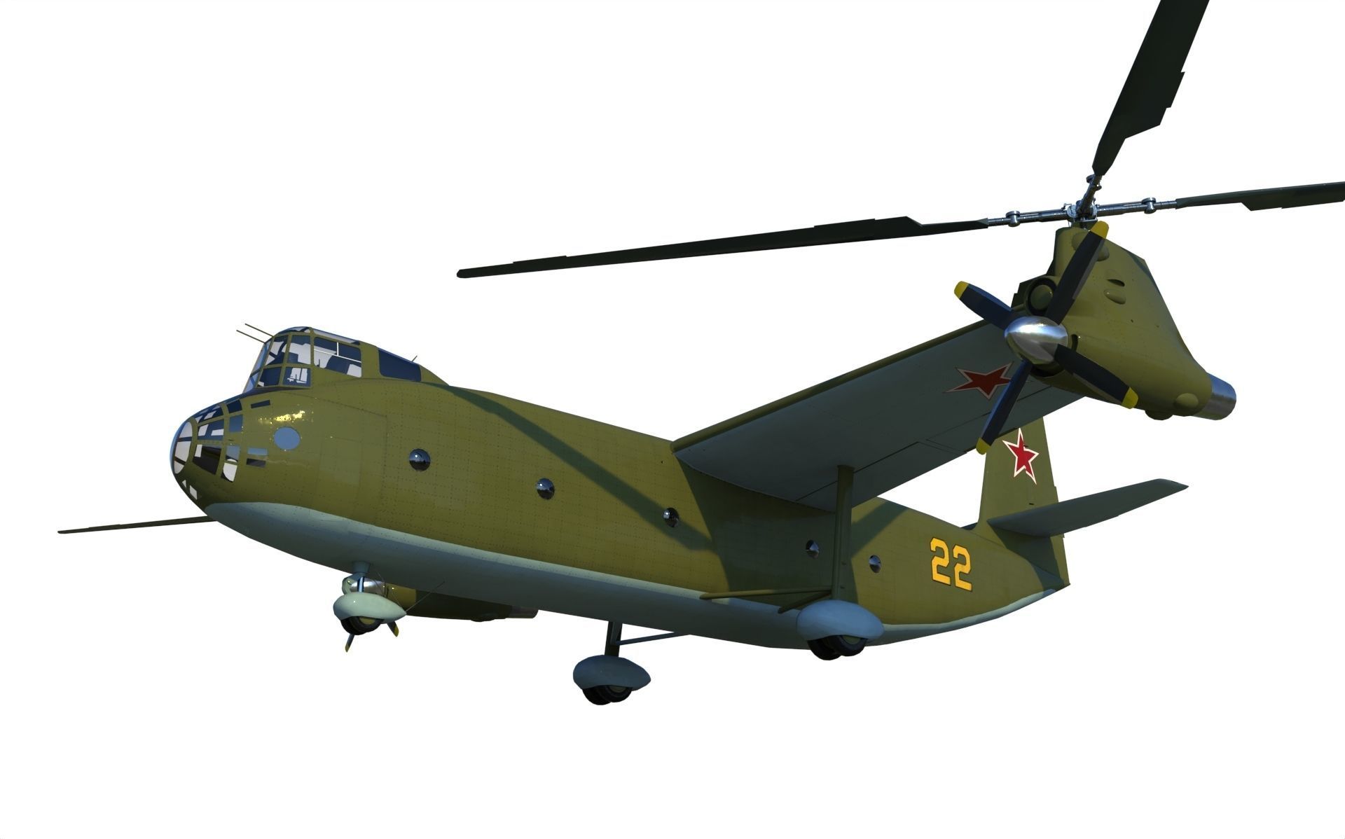 Kamov Ka-22 3D model_4