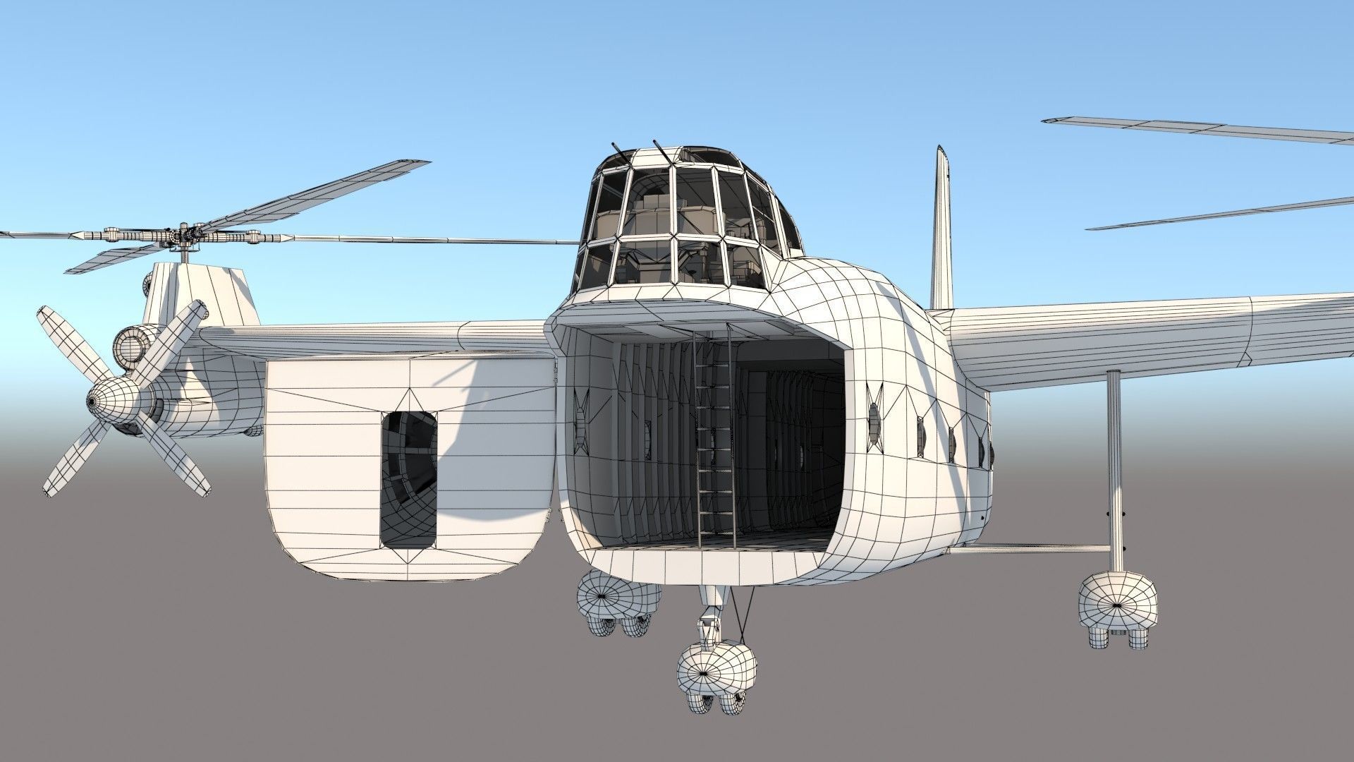 Kamov Ka-22 3D model_19