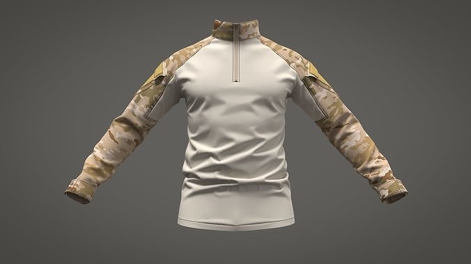 Crye Precision G3 Combat Shirt - Marvelous Designer 3D model