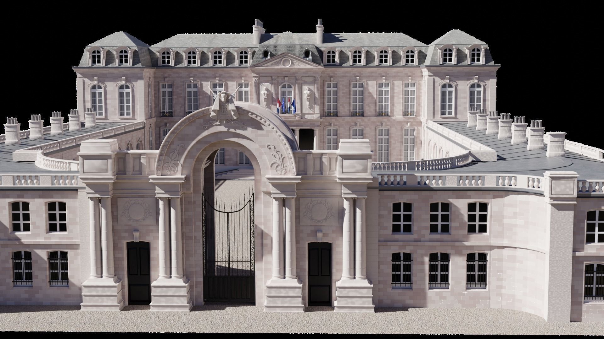 Elysee Palace 3D model_2