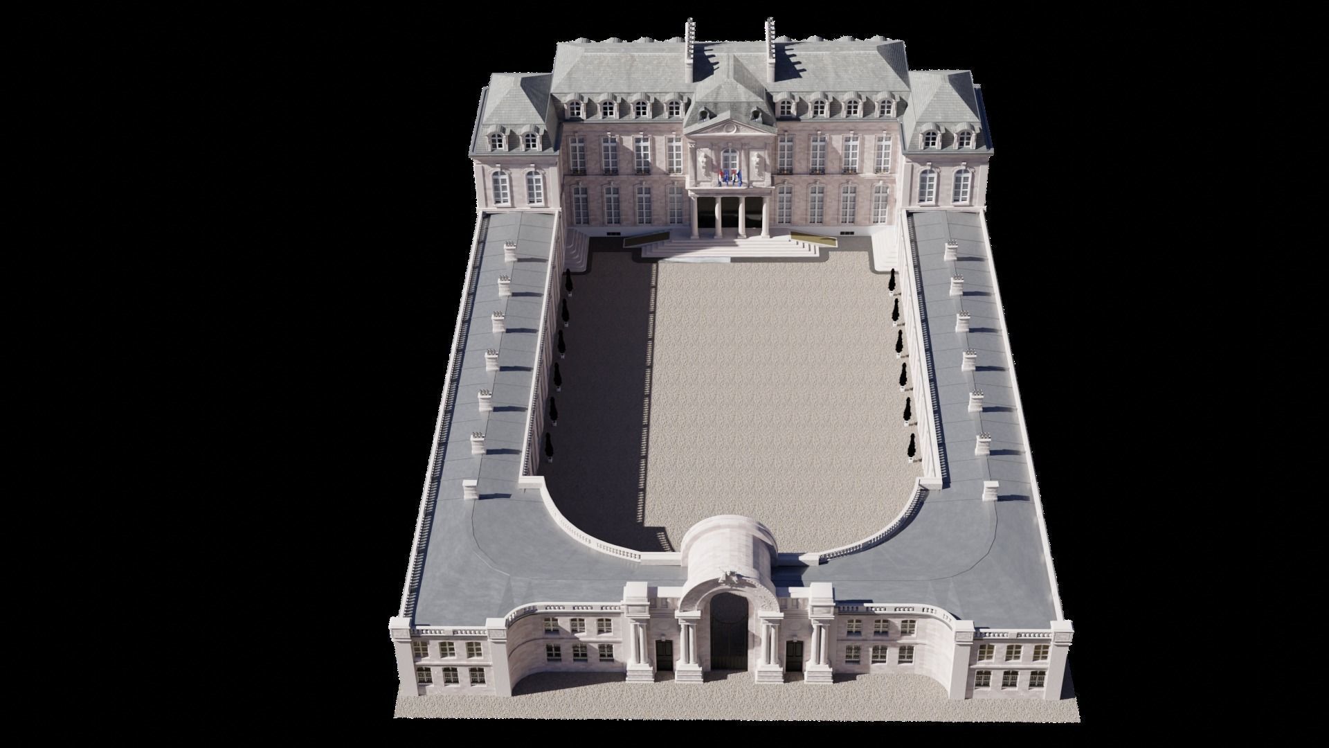 Elysee Palace 3D model_4