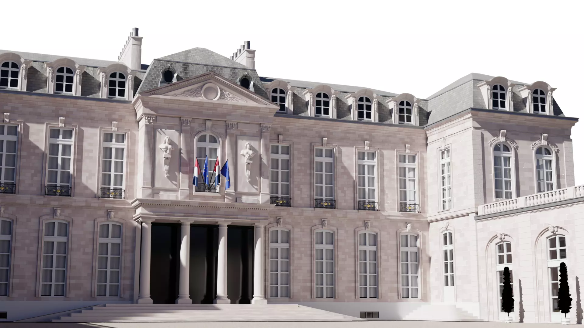 Elysee Palace 3D model_0