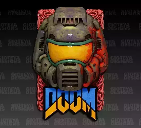 Doomguy doom helmet