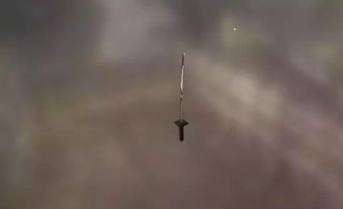 Katana sword in sky