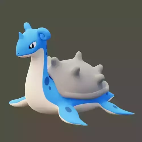 Lapras Pokemon 3D Model 3D model