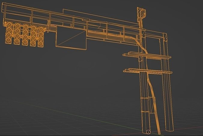 Starting Lights Low-poly 3D model 7