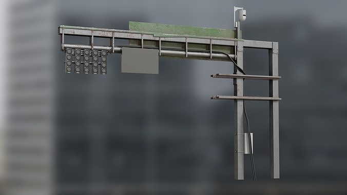 Starting Lights Low-poly 3D model 2