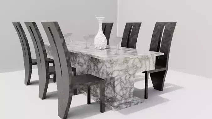 Marble Dining Set