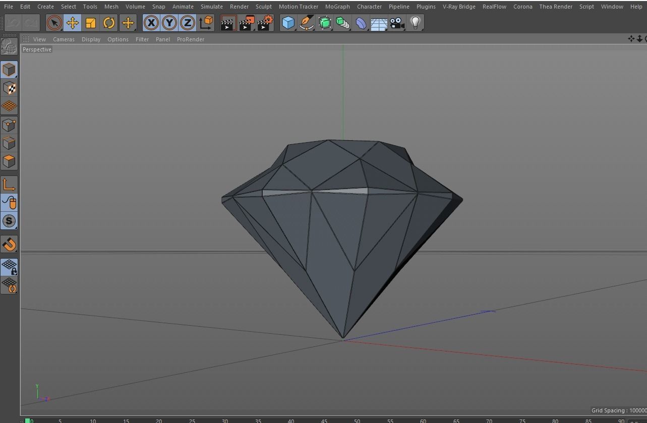 Diamond 3D print model_2