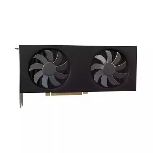 Cartoon Nvidia RTX Graphics Card v1 001 Low-poly 3D model