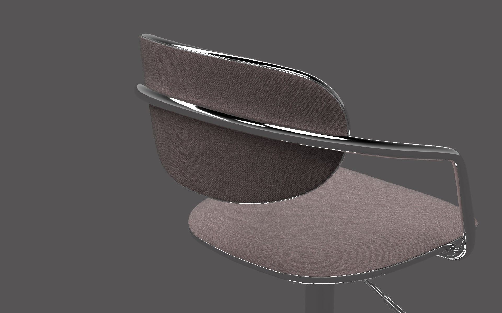 Adjustment Stool Low-poly 3D model_9