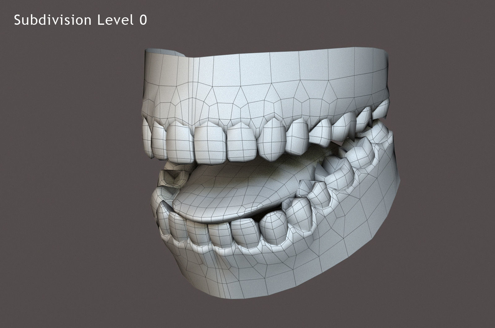 Male Base Rig  Low-poly 3D model_19