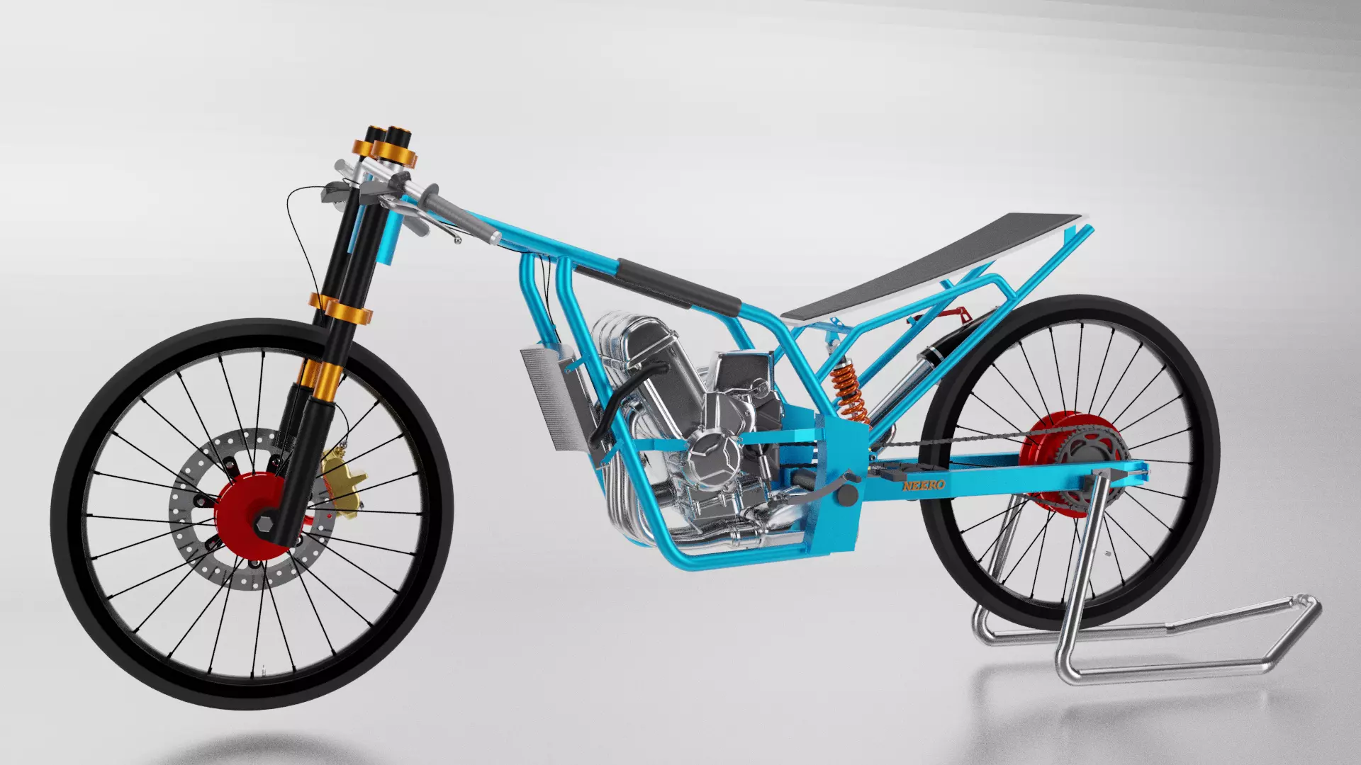 Drag Bike Thai 3D model_0