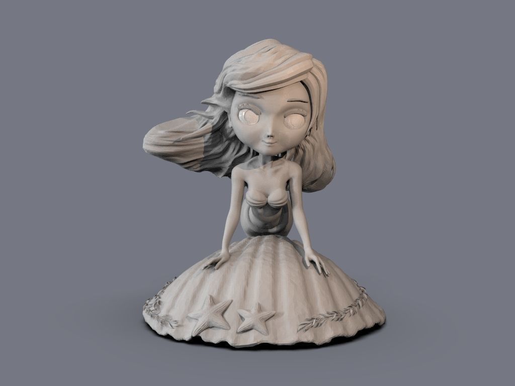 The Little Mermaid 3D print model_10