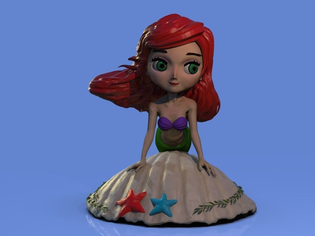 The Little Mermaid 3D print model_5