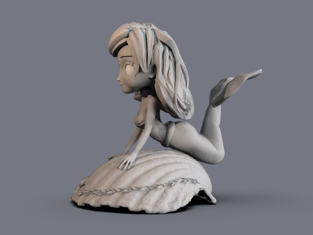 The Little Mermaid 3D print model_8