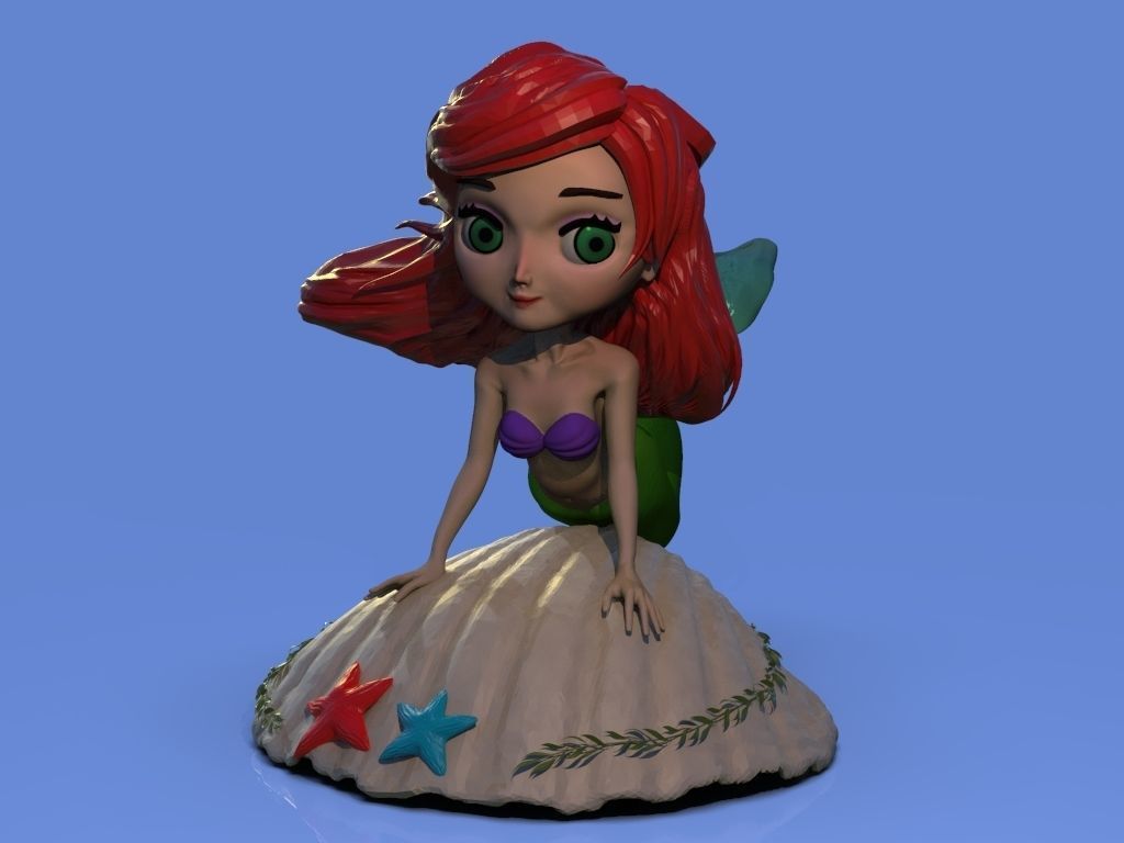 The Little Mermaid 3D print model_4