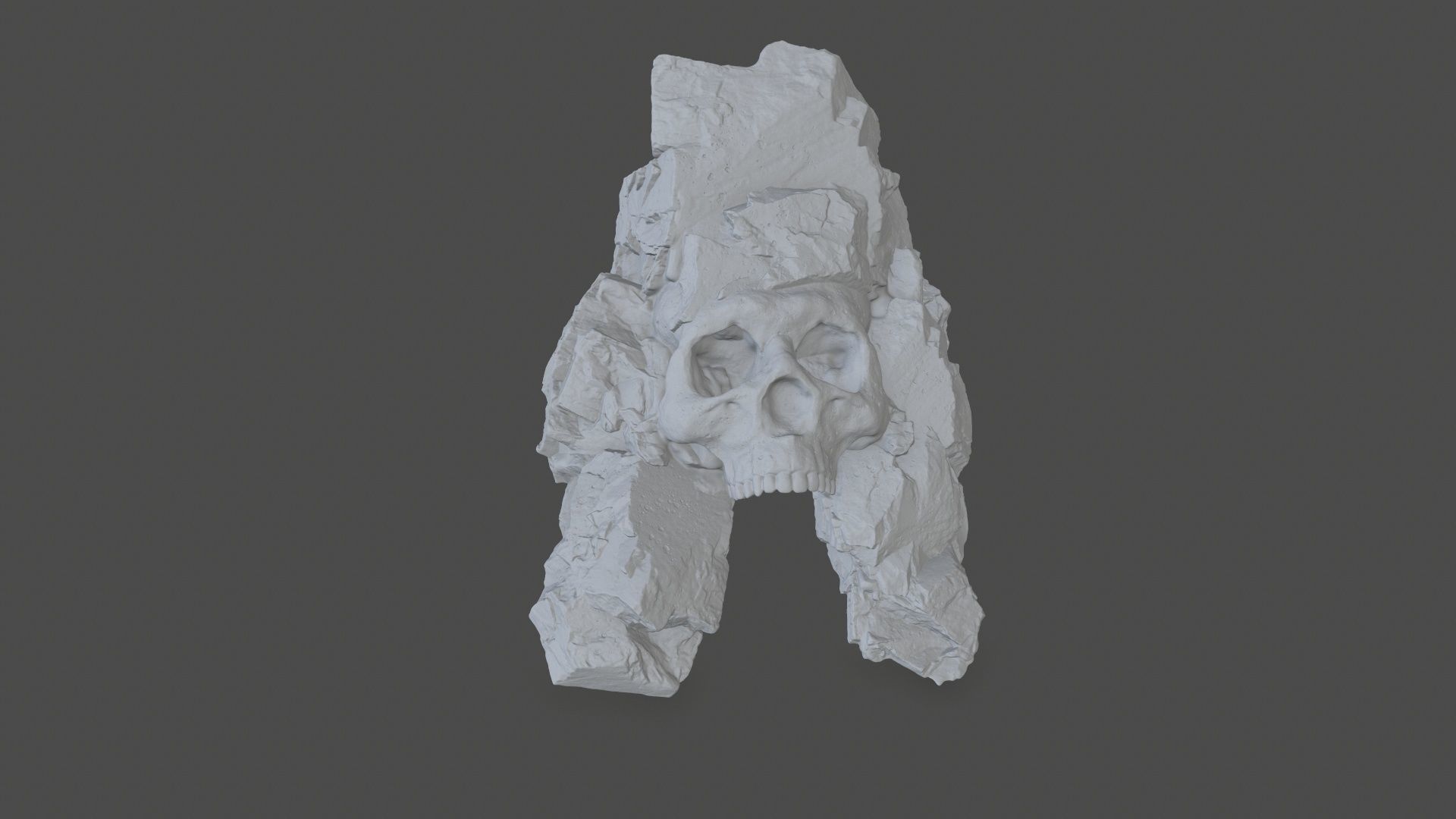 Skull Cave 3D print model_11