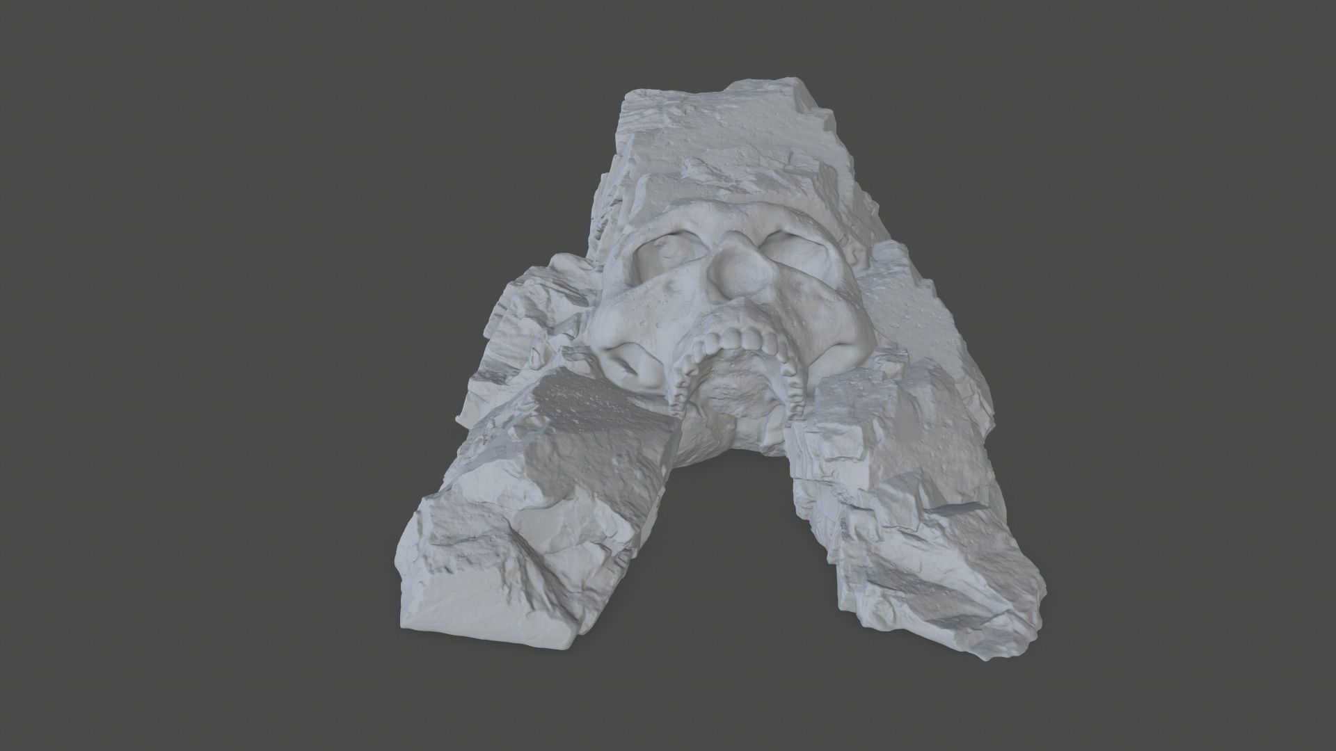 Skull Cave 3D print model_2