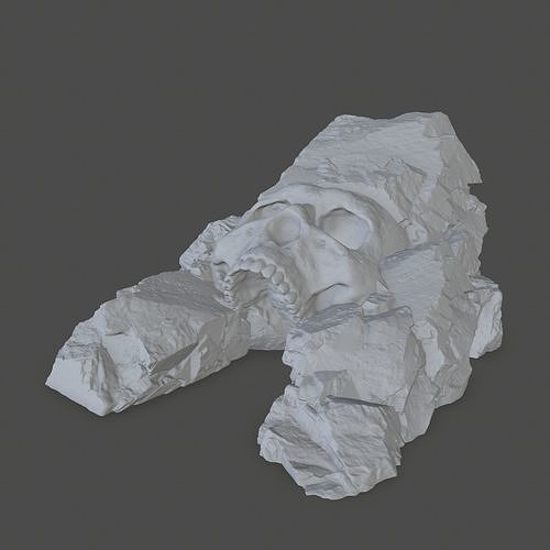 Skull Cave 3D print model