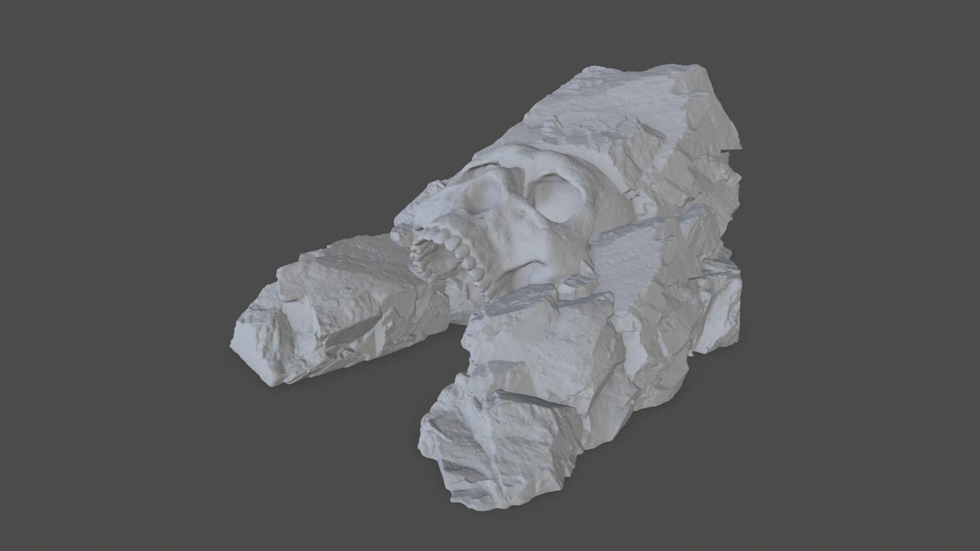 Skull Cave 3D print model_10