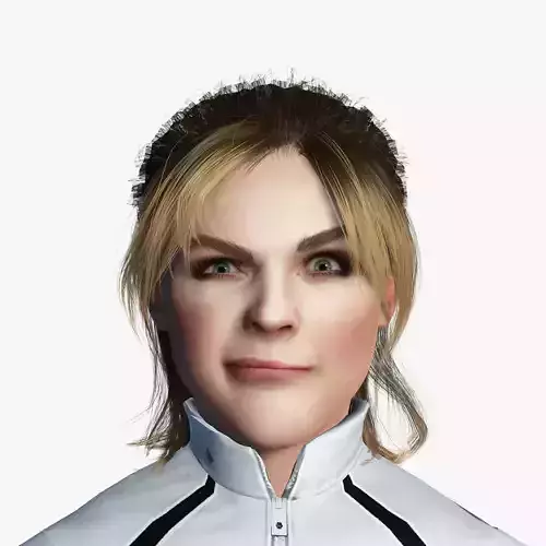 Chloe Grace Moretz 3D Rigged model ready for animation Low-poly 3D model