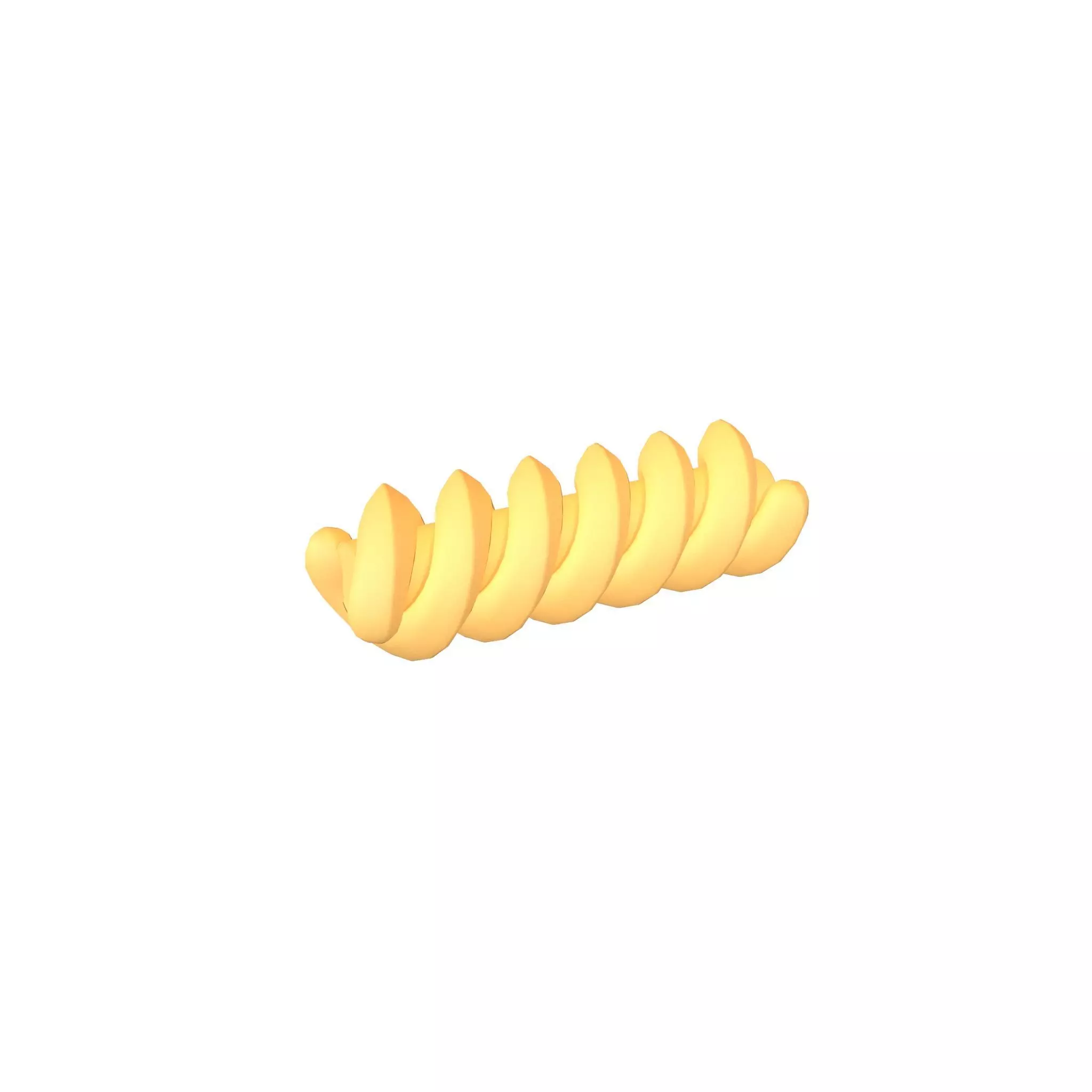Pasta Fusilli v1 001 Low-poly 3D model_0