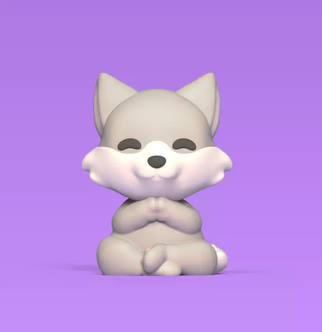 Wolf Yoga 3D print model