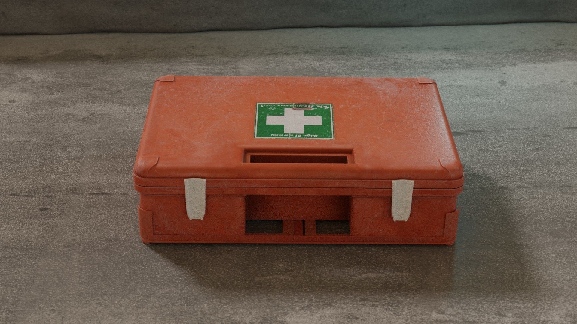 Medikit realistic- Blender rigged Low-poly 3D model_8