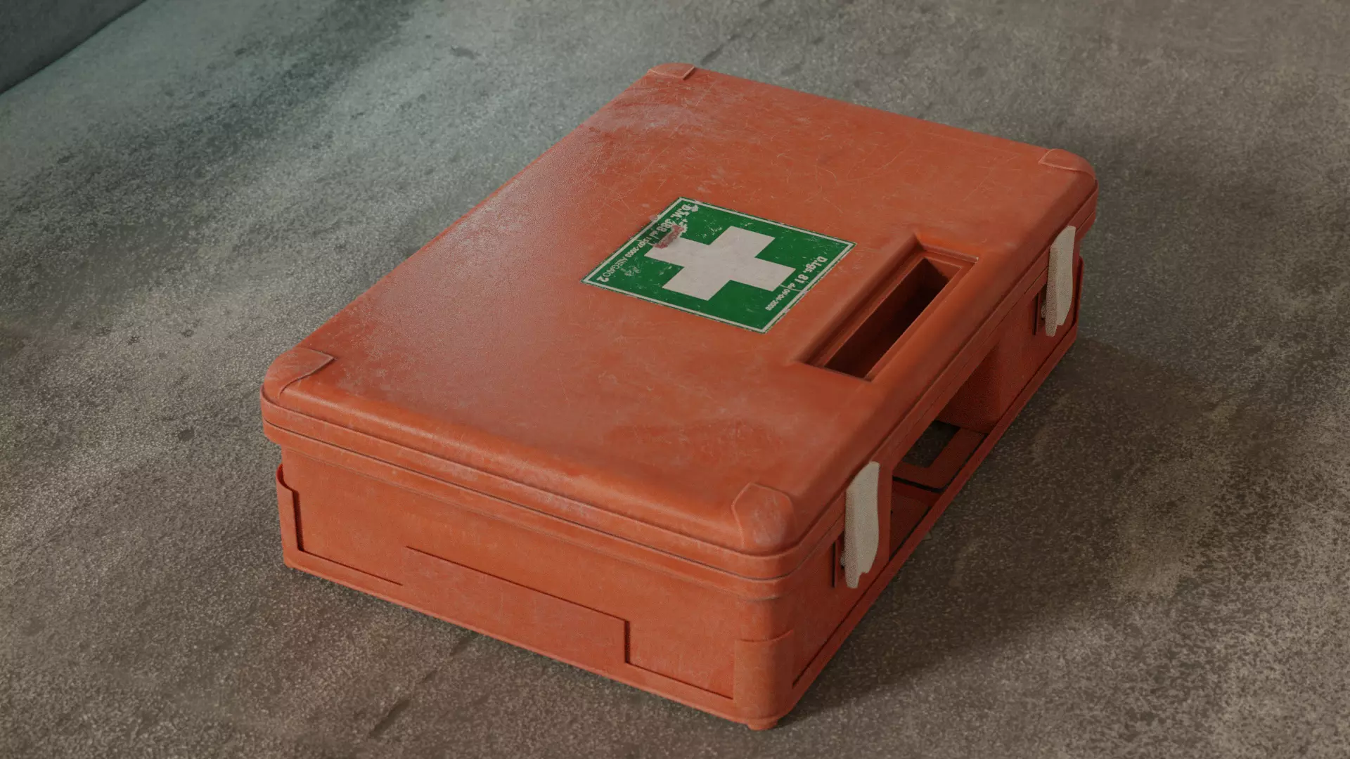 Medikit realistic- Blender rigged Low-poly 3D model_0