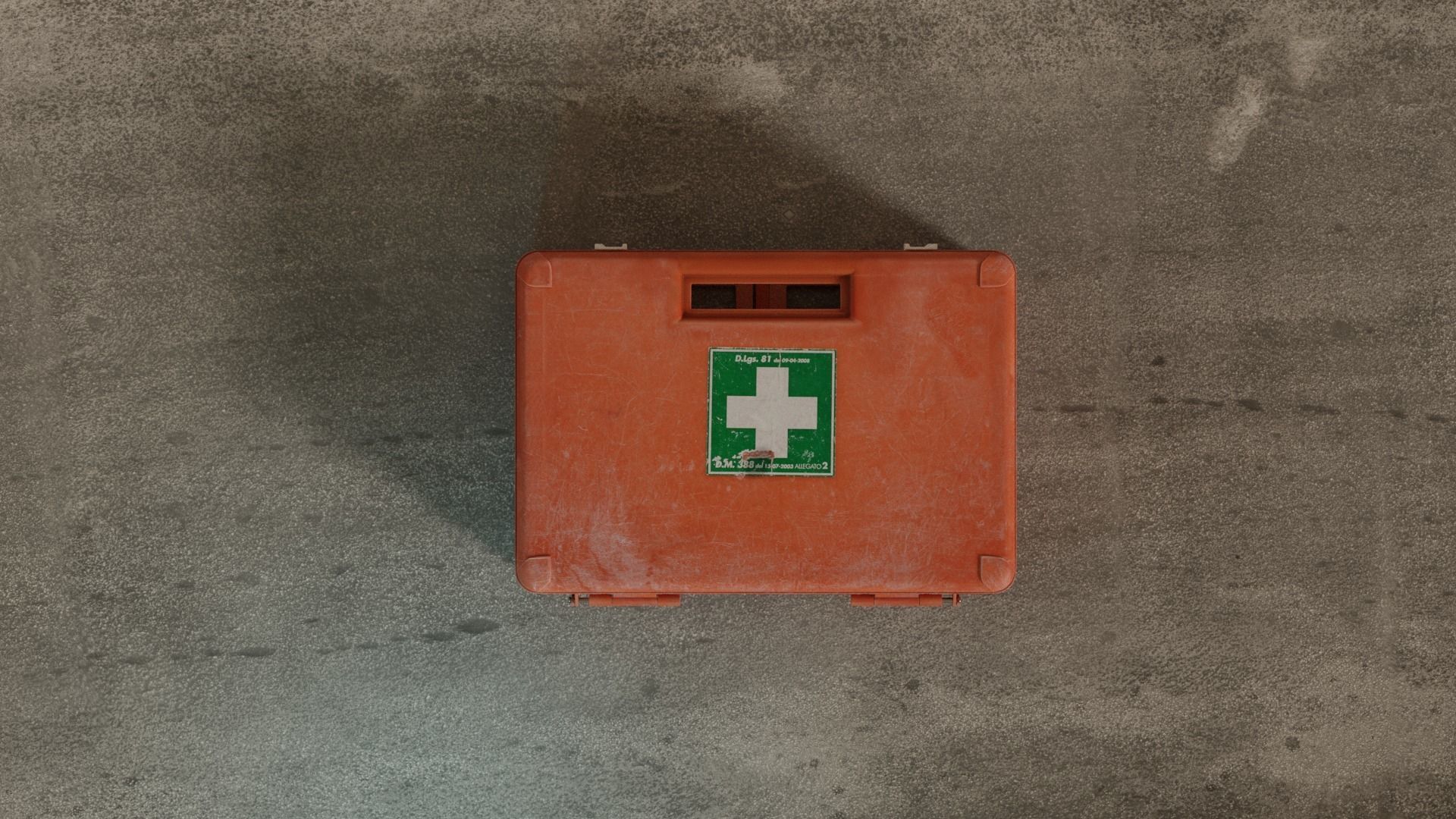 Medikit realistic- Blender rigged Low-poly 3D model_6