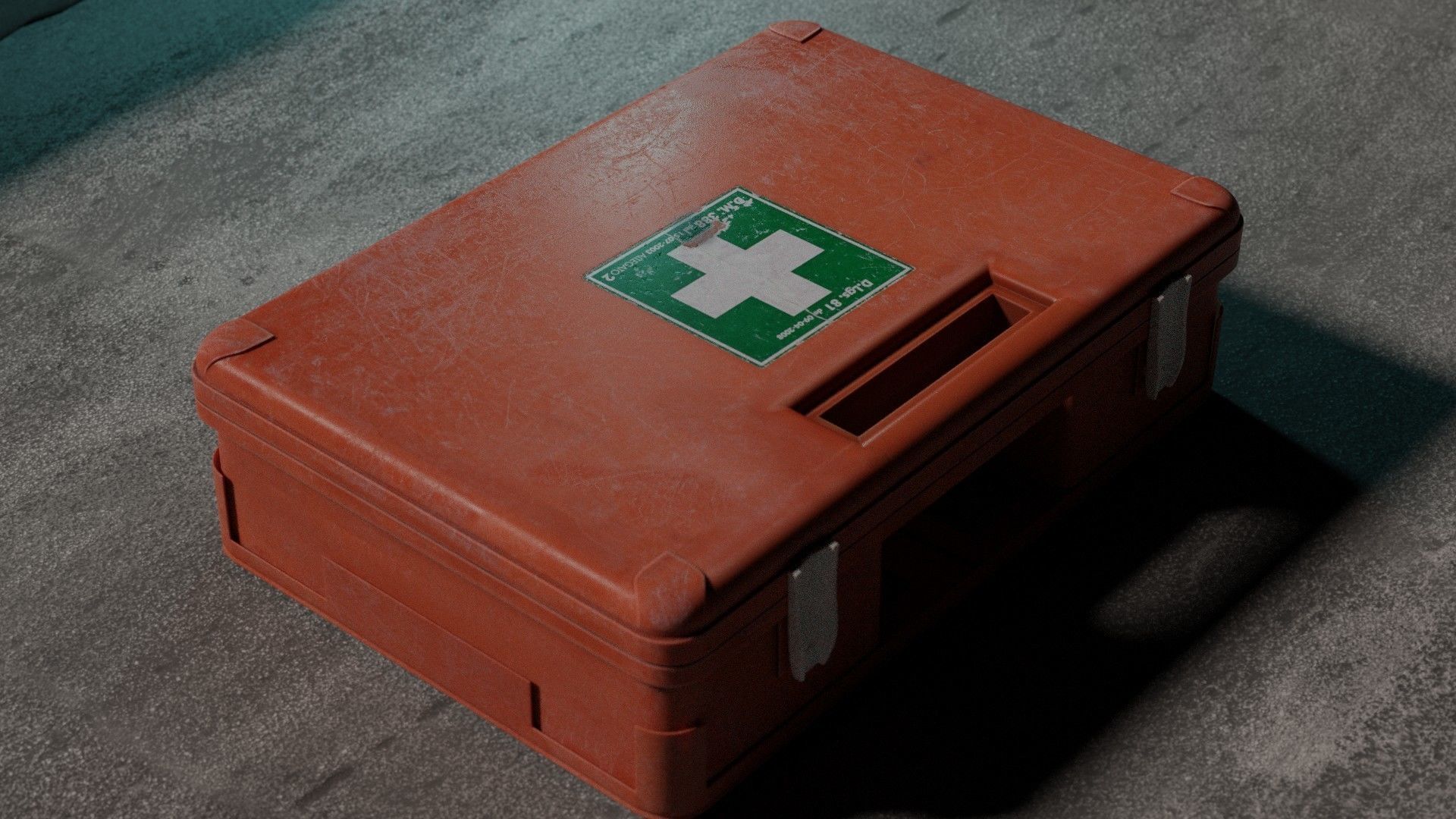 Medikit realistic- Blender rigged Low-poly 3D model_12