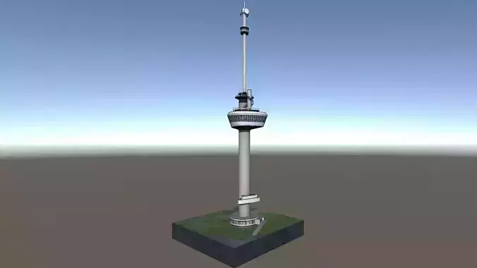 Euromast Tower Rotterdam 3d model low-poly Low-poly 3D model