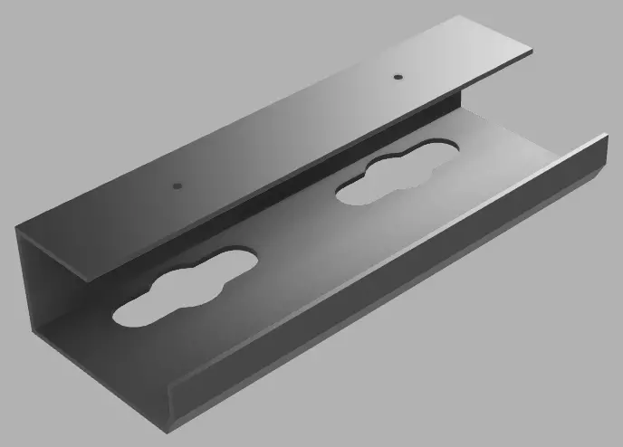 Desk Cable Tray 3D print model