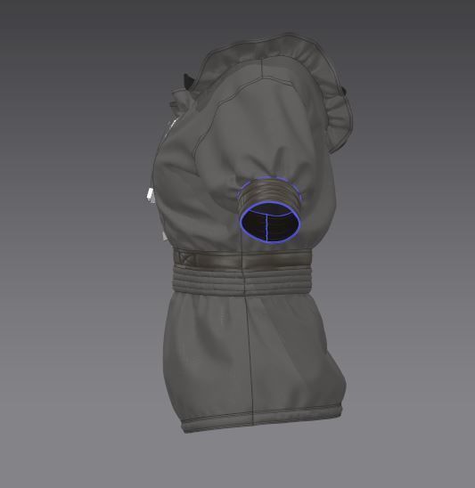 Women Traditional and old clothing 3D model_10