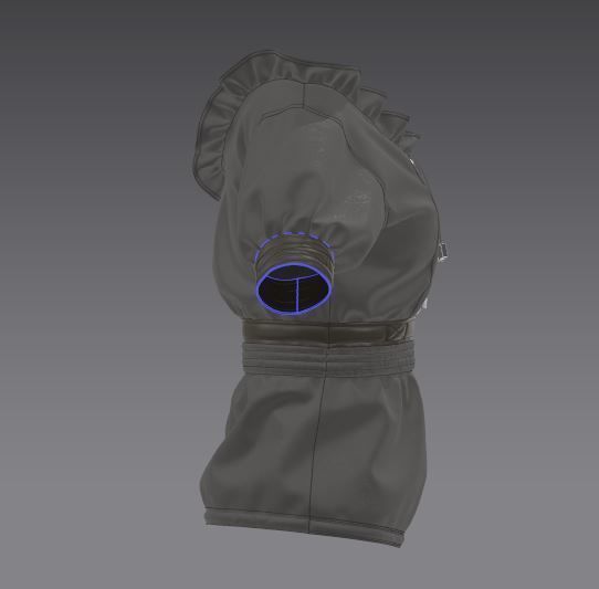 Women Traditional and old clothing 3D model_8