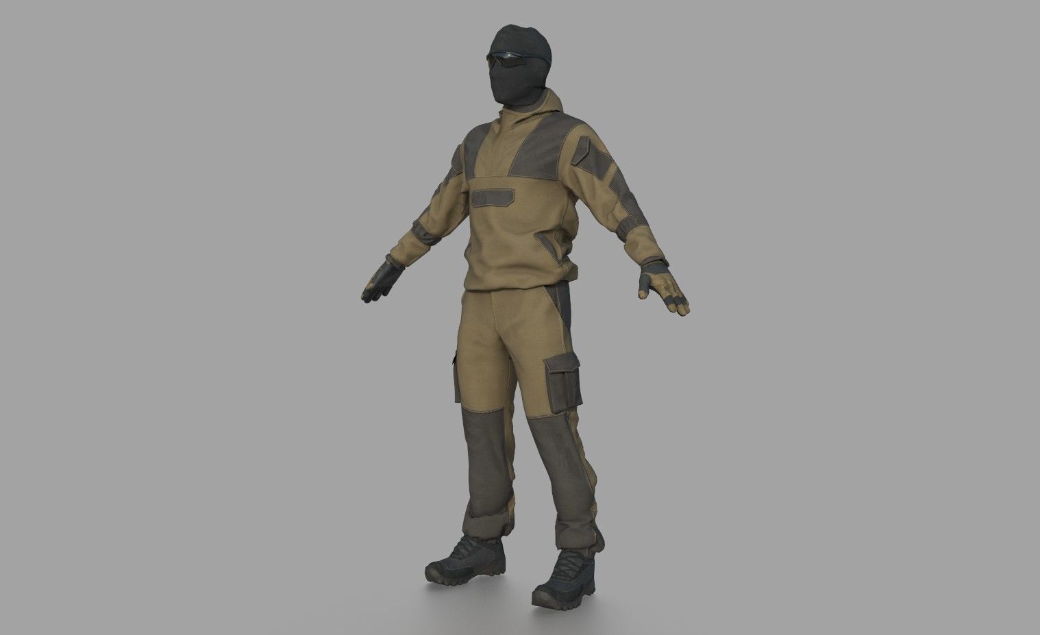 TACTICAL UNIFORM 3D model_2