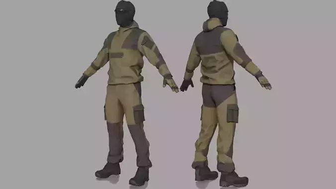 TACTICAL UNIFORM 3D model