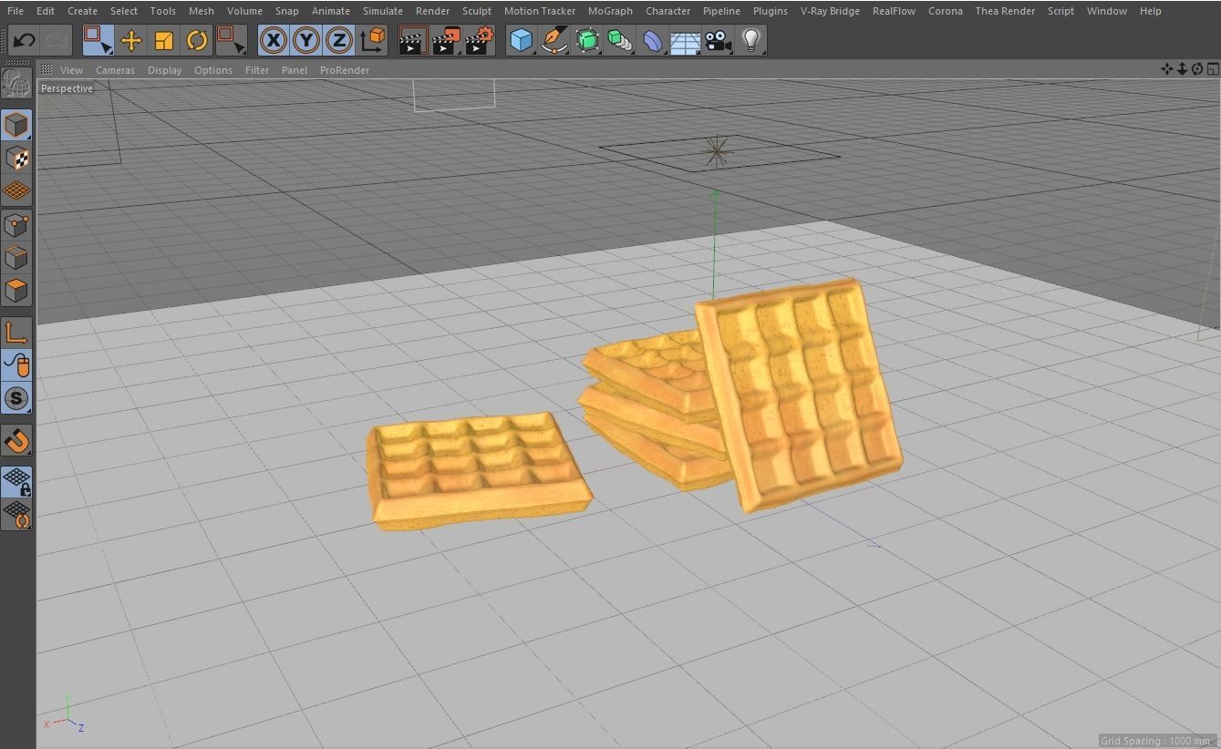Waffels waffles 3D model_4