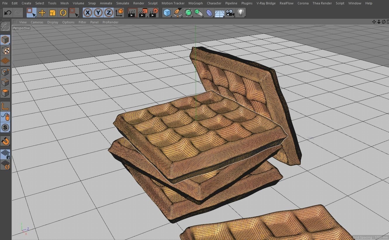Waffels waffles 3D model_3