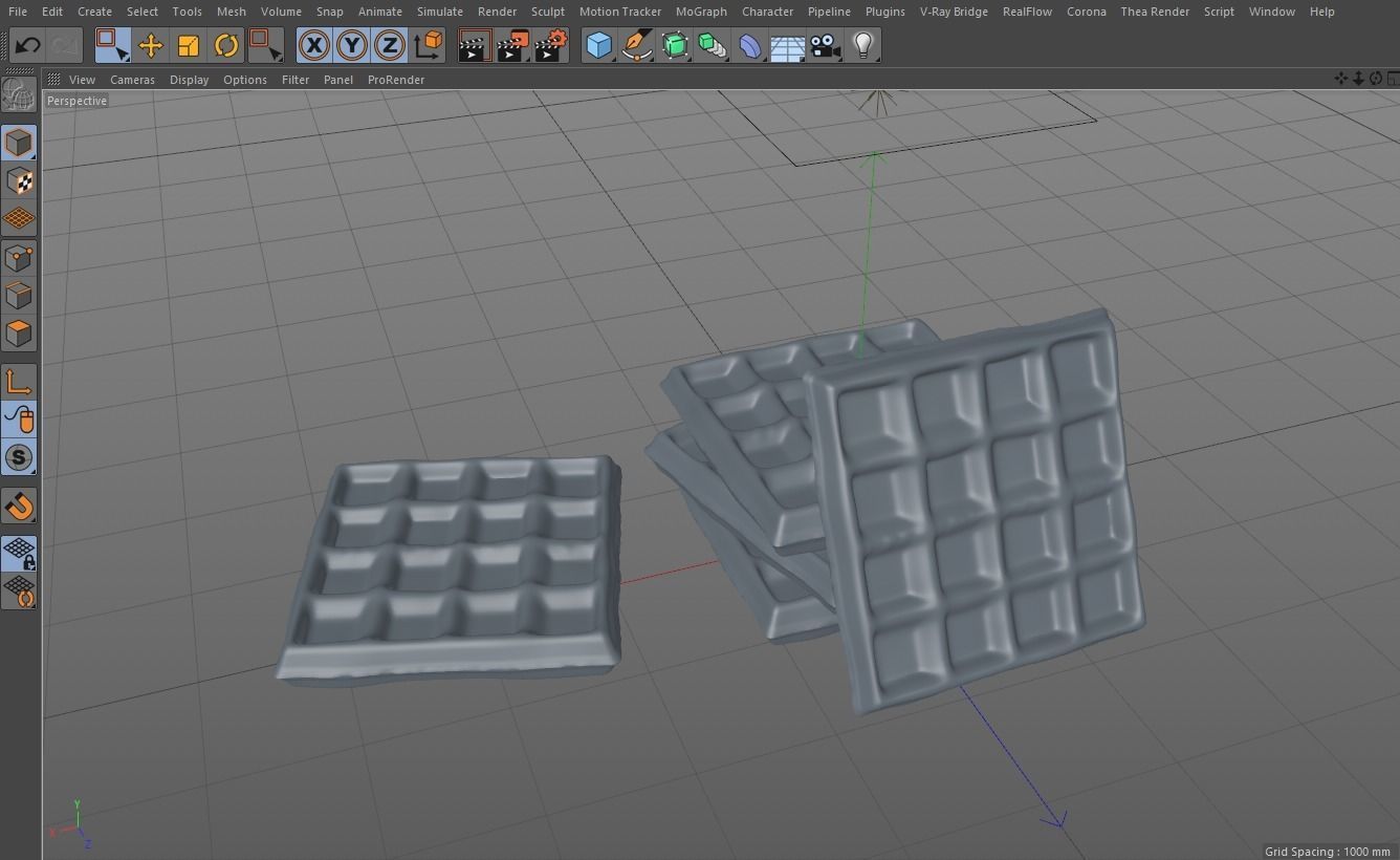 Waffels waffles 3D model_5