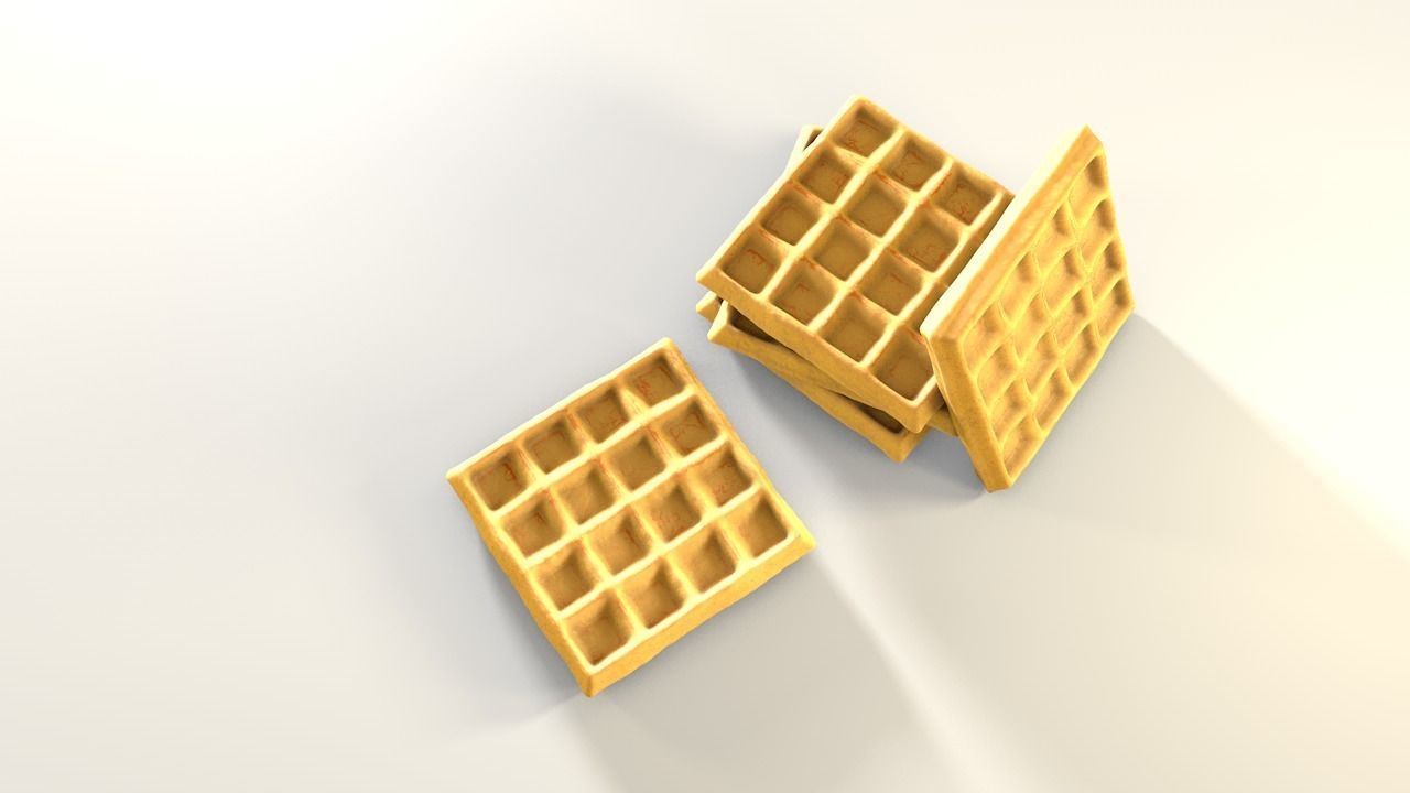 Waffels waffles 3D model_1