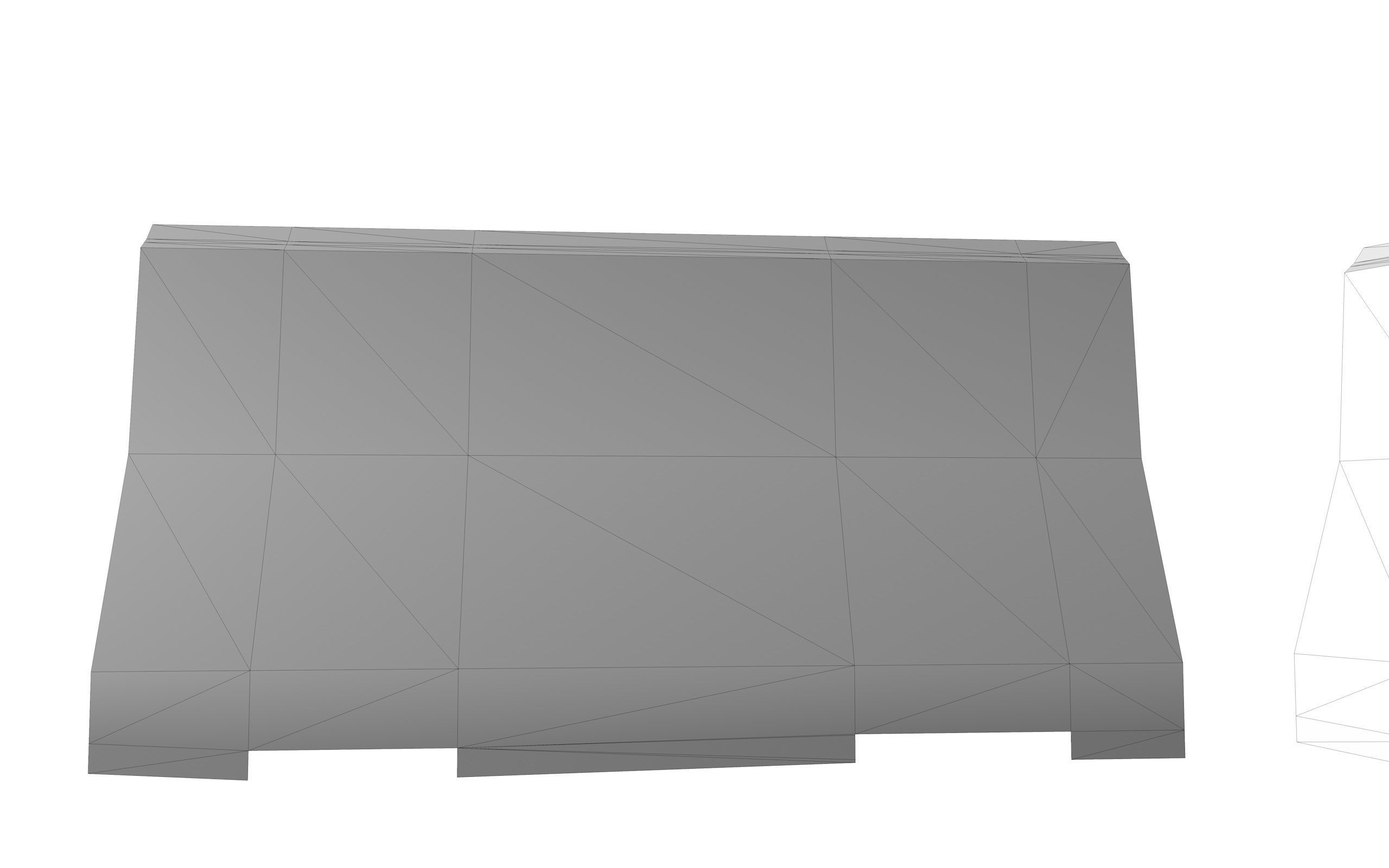 Road Concrete Barrier 3d Model Low-poly 3D model_15