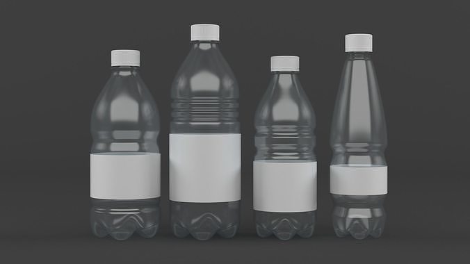 Plastic Bottles 3D model