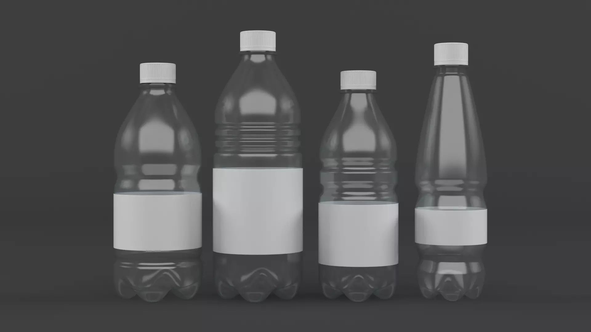 Plastic Bottles 3D model_0