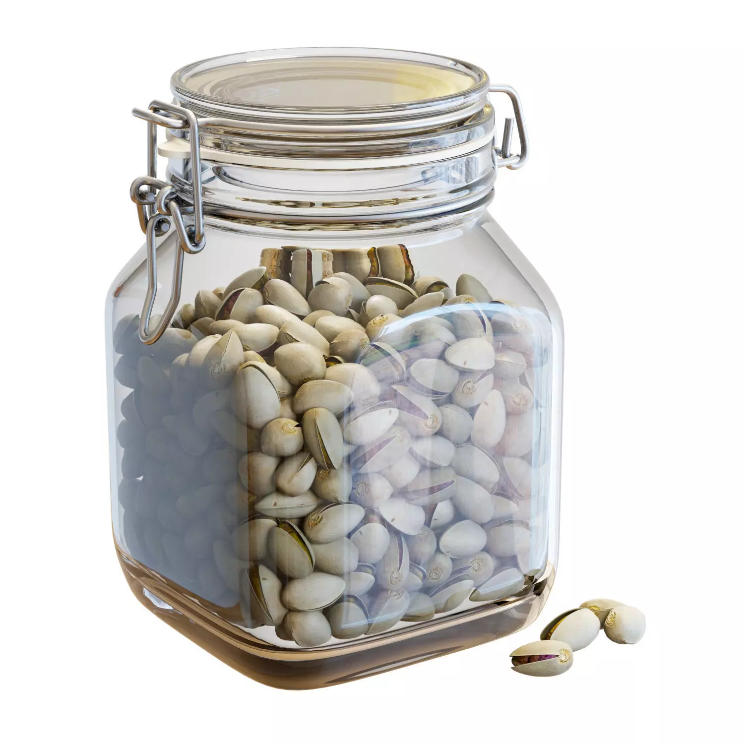 Food Set 18 - Fido Jar with Pistachios 3D model