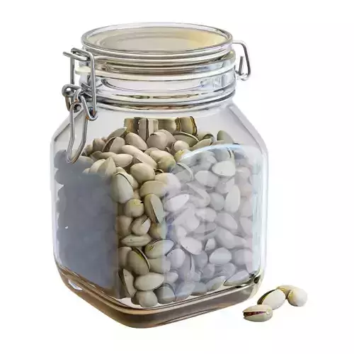 Food Set 18 - Fido Jar with Pistachios 3D model