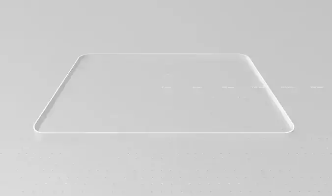 Aluminum transparent square