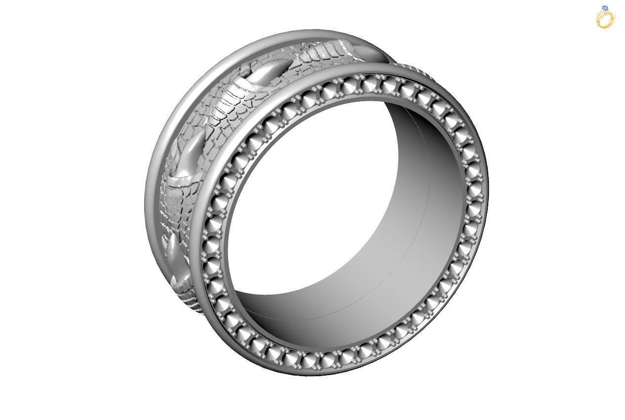 Jewelry rings 3D print model_7