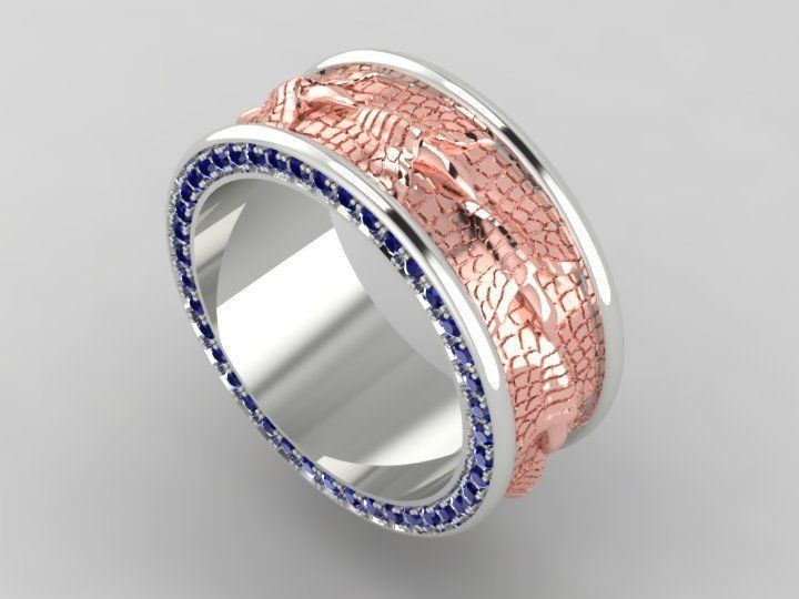 Jewelry rings 3D print model_3